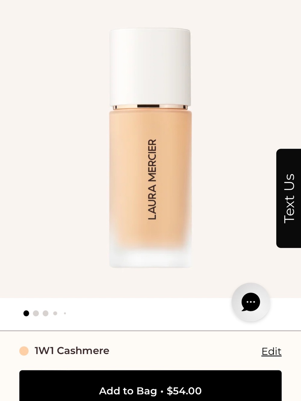 laura mercier Liquid Foundation in Soft Beige (1W1 Cashmere)